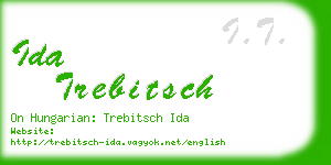 ida trebitsch business card